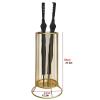 Umbrella Racks Golden Metal Umbrella Stand Umbrella Holder, Modern and Simple Wrought Iron Umbrella Stand Umbrella Holder, Umbrella Storage Bucket for Hotel Office Entrance, 54x31cm view 2