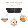 HEMOTON 5 Pairs Mounted Pot Lid Holder Self Adhesive Wall Door Pan Lid Cover Hanger Rack Multifunctional Kitchen Utensil Cutting Board Organizer (Black) view 4