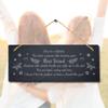 Stukk Once In A Lifetime You Meet Person Hanging Friendship Day Gift Sign, Natural Engraved Slate Stone Plaque, 30x12cm (Large) view 2