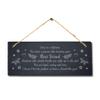 Stukk Once In A Lifetime You Meet Person Hanging Friendship Day Gift Sign, Natural Engraved Slate Stone Plaque, 30x12cm (Large) view 3