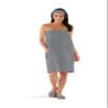 Boca Waffle Towel Wrap for Women - Lightweight Sauna Towel - Bath Wrap for Home, Spa, Facial or Gym - Secure & Adjustable, Plus Size view 1