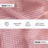 Boca Waffle Towel Wrap for Women - Lightweight Sauna Towel - Bath Wrap for Home, Spa, Facial or Gym - Secure & Adjustable, Plus Size view 2