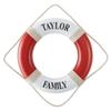Let's Make Memories Personalized Life Preserver Ring - Decorative Custom Unique Pool, Boat, Beach House Decor - Weather-Durable Fabric - Personalize with Message - 21" Dia. - Thin Serif view 1