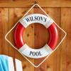 Let's Make Memories Personalized Life Preserver Ring - Decorative Custom Unique Pool, Boat, Beach House Decor - Weather-Durable Fabric - Personalize with Message - 21" Dia. - Thin Serif view 2