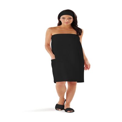 Boca Waffle Towel Wrap for Women - Lightweight Sauna Towel - Bath Wrap for Home, Spa, Facial or Gym - Secure & Adjustable