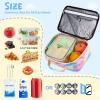 CAMTOP Kids Lunch Box Boys Girls Insulated Lunch Cooler Bag Reusable Lunch Tote Kit for School Travel (094 Tie Dye) view 3