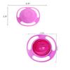 ESH7 Gyro Bowl Funny 360 Degree Rotate Spill-Proof Bowl with Lid Feeding Without Mess Toy for Toddler Baby Kids Children,Pink view 2