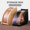 Coffee Filter Paper Box, Wooden Coffee Filter Holder with Cover, Conical Filter Paper Box for Coffee Filter Storage-Wooden view 3