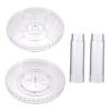 Cabilock 1pc Transparent Rotating Makeup Storage Rack Cosmetic Organizer Convenient Display for Home and Bathroom Easy Assembly for Perfumes and Makeup view 1