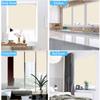 Blackout Cordless Roller Blinds and Shades for Windows - Safety Spring Roller Shades - Cordless Privacy Room Darkening [Grey 100% Blackout,36 1/4" W x 56" H] - Custom Made view 4