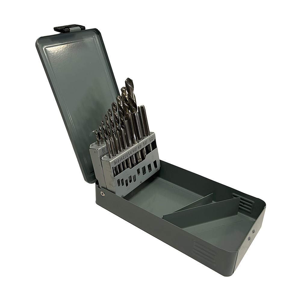 MH GLOBAL 18 Pc HSS Tap & Drill Set UNC Unified