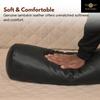 Azrah Traders Neck Roll Pillow Cushion Cover, 24x6 Inch Full Moon Round Bolster Pillow Case, Cylinder Soft Lambskin Leather Pillowcase for Head, Spine & Neck Support During Sleep - Black Pack of 1 view 3