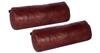 Azrah Traders Neck Roll Pillow Cushion Cover, 16x6 Inch Full Moon Round Bolster Pillow Case, Cylinder Soft Lambskin Leather Pillowcase for Head, Spine & Neck Support During Sleep - Tan Pack of 2 view 1