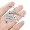 Honbay Love You Daddy Stainless Steel Keychain with Hammer Screwdriver Wrench Keychain Gift for Dad Father's Day Birthday Thanksgiving Christmas - with a Gift Box view 4
