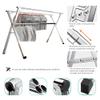 AIODE Clothes Drying Rack for Laundry Foldable, 79 inch Stainless Steel Pool Towel Rack Outdoor Free Standing Clothing Hanger Indoor view 3