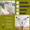 AIODE Clothes Drying Rack for Laundry Foldable, 79 inch Stainless Steel Pool Towel Rack Outdoor Free Standing Clothing Hanger Indoor view 4