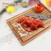 Acacia Wood Cutting Board Set with Juice Groove (3 Pieces), Organic Wooden Cutting Boards for kitchen, Butcher Block Cutting Board for Meat, Vegetable, Wooden Chopping Board 15x10, 12x8, 9x6 inch view 4