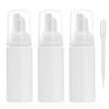 60ml 3 Pcs White Foam Pump Bottles Portable Empty Plastic Foaming Pump Soap Dispenser Bottles Travel Size for Cleaning, Travel, Cosmetics view 1