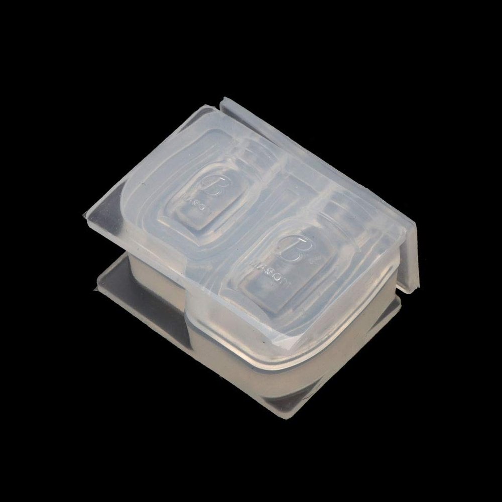 HELYZQ Mini Honey Jar Bottle Pendant Resin Miniature Food Play Silicone Mold