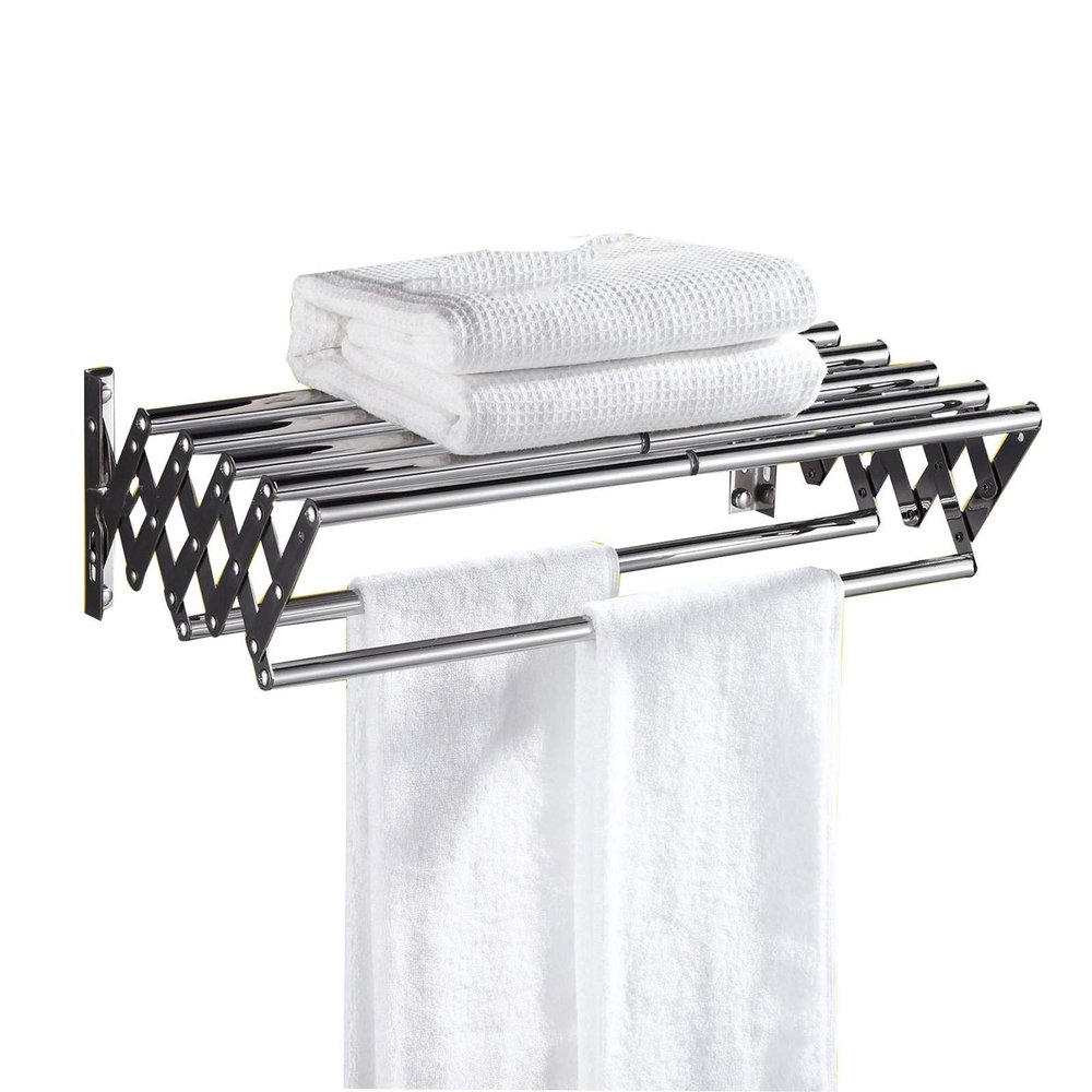 GXFWJD Airer Fold Away Racks Wall Mounted Retractable Clothes Rack Laundry Drying Rack for Laundry Room Mudroom Bedroom Pool Area Easy to Install (Color : Double Pole)