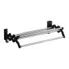 GXFWJD Clothes Drying Rack Wall Mounted Towel Rack Towel Bar Smooth Round Stainless Steel Rods Retractable-Clothes Drying Rack Easy to Install (Color : Nonporous, Size : 60cm) view 1