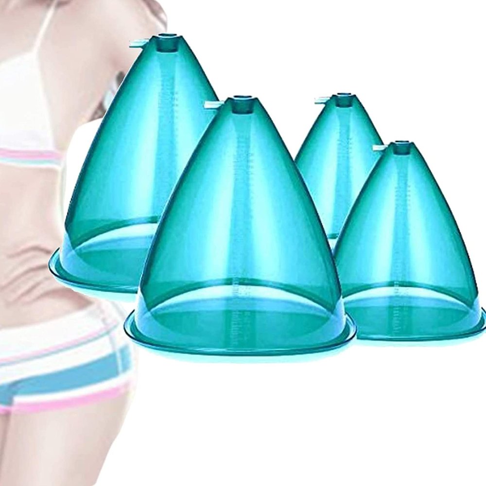 KHXJYC Large-Capacity Vacuum Cupping Machine Accessories, Large Vacuum Suction Cups for Hip Lift,4pcs