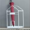 Umbrella Racks White Metal Umbrella Stand Umbrella Holder, Large-Capacity Umbrella Basket On The Entrance Porch of The Hotel Foyer, with Hook and Mobile Drip Tray view 2