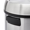 Amazon Basics Round Stainless Steel Trash Can with Swing lid - 65 litre/ 17.2 Gallon, Silver, Black view 4