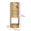 Umbrella Racks Wrought Iron Umbrella Stand Umbrella Holder, with 3 Hooks Home Hotel Office Freestanding Umbrella Basket, Waterproof and Rustproof, 50x19cm (Color : Gold) view 2