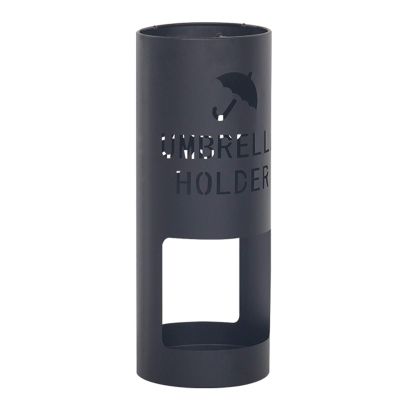 Umbrella Racks Wrought Iron Umbrella Stand Umbrella Holder, with 3 Hooks Home Hotel Office Freestanding Umbrella Basket, Waterproof and Rustproof, 50x19cm (Color : Black)