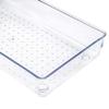 Kingrol 4-Pack Clear Drawer Organizer Bins, 15 x 6 x 2 Inch Desk & Kitchen Drawer Dividers for Utensils, Makeup, Jewelry, Office, Craft Supplies - Durable & Non-Slip Storage Containers view 3