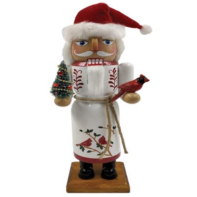 14" Cardinal Claus Nutcracker