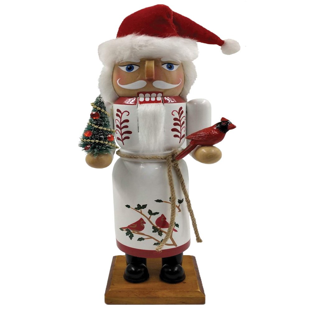 14" Cardinal Claus Nutcracker