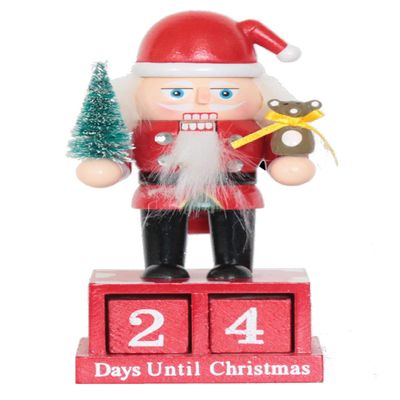 6" Santa Countdown Nutcracker