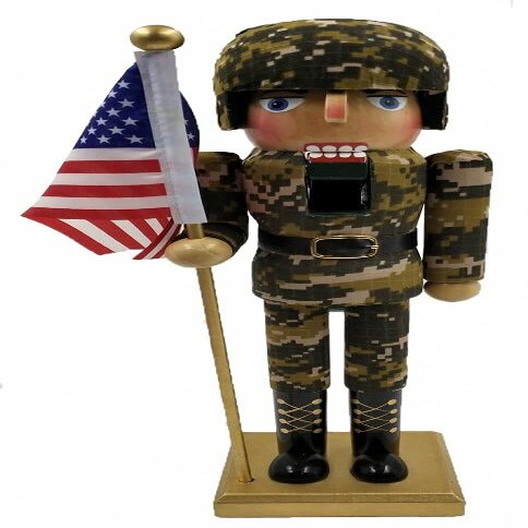 14" Army Nutcracker