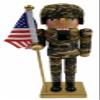 14" Army Nutcracker view 1