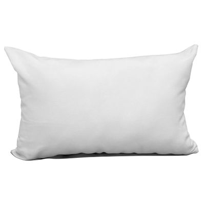 Hometex Canada Blank White Sublimation Polyester Pillow Cover - 12 x 18 / 30 cm x 45 cm with Hidden Zipper (2 Pack) Dcor Heat Press Printing Throw Pillow Cover