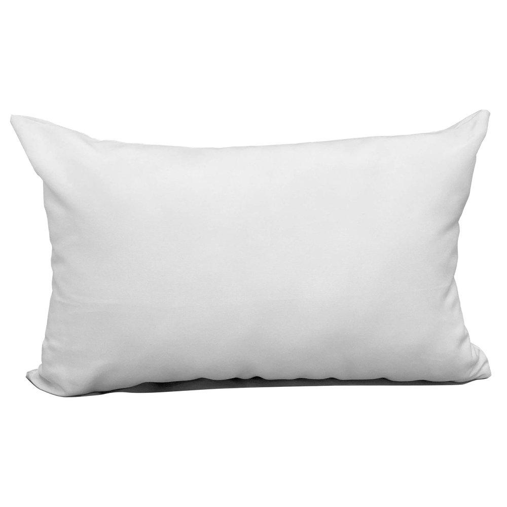 Hometex Canada Blank White Sublimation Polyester Pillow Cover - 12 x 18 / 30 cm x 45 cm with Hidden Zipper (2 Pack) Dcor Heat Press Printing Throw Pillow Cover
