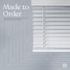 MOOD Luxe Faux Wood Blinds | 48 inch Blinds for Windows | 2" Cordless Blackout Window Treatment | Luxe White | 48 Wide x 54 Tall view 4