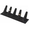 Plymor Black Velvet Ring Finger Display, Five on Rectangular Base, 8" W x 2.125" D x 2.5" H (Pack of 12) view 2