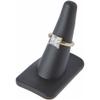 Plymor Black Rubber Ring Finger Display, Single on Rectangular Shaped Base, 1.375" W x 2.25" D x 2.125" H (Pack of 12) view 2