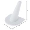 Plymor White Faux Leather Ring Finger Display, Single on U-Shaped Base, 2" W x 2" D x 2" H (Pack of 3) view 3