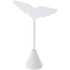 Plymor White Faux Leather Wing Shaped, Three Pair Earring Display Stand, 3" W x 1.25" D x 4.75" H (Pack of 12) view 1