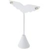 Plymor White Faux Leather Wing Shaped, Three Pair Earring Display Stand, 3" W x 1.25" D x 4.75" H (Pack of 12) view 2