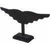 Plymor Black Velvet Wing Style, Ten Pair Earring Display Stand, 12.5" W x 6.5" H view 1