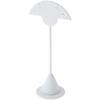 Plymor White Faux Leather Fan Shaped, Two Pair Earring Display Stand, 2.75" W x 1.875" D x 5.875" H (Pack of 12) view 1