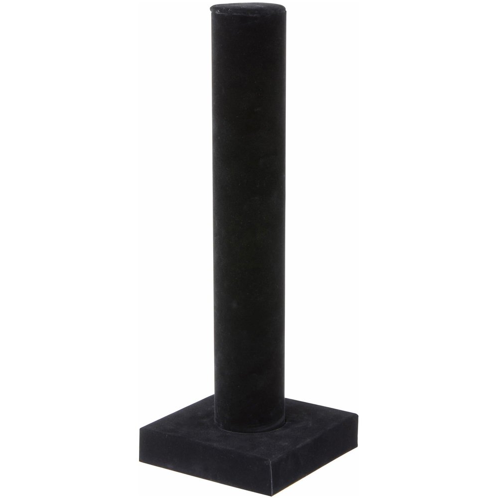Plymor Black Velvet Vertical Bracelet Display Stand, 4.625" W x 13" H (Pack of 6)