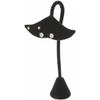 Plymor Black Velvet Fish Tail Style, Four Pair Earring Display Stand, 3.25" W x 2" D x 5.625" H (Pack of 12) view 2