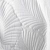 Levtex Home/Birch Hill - Belgrade Quilt Set - Full/Queen + Two Standard Shams - Quilted Velvet - White Palm - Quilt Size (88x92in.) and Pillow Sham Size (26x20in.)- Polyester Velvet and Microfiber view 3