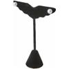 Plymor Black Velvet Wing Shaped, Three Pair Earring Display Stand, 3" W x 1.25" D x 4.75" H (Pack of 12) view 2
